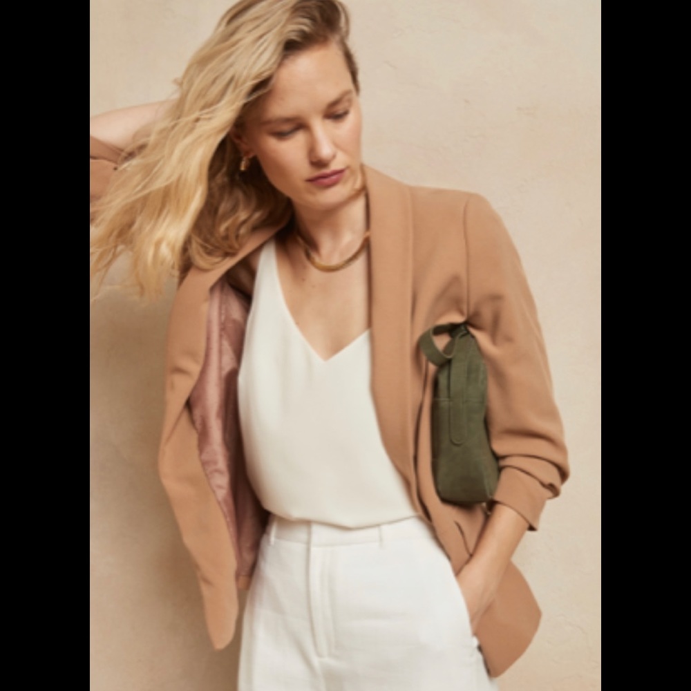 NWT Ruched-sleeve blazer size M